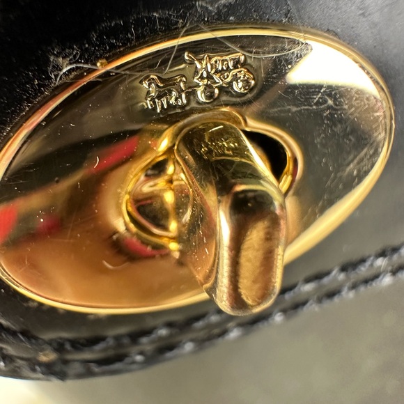 Coach Talia Tall Rain Boot in Glossy Black Women’s Size 8 - Picture 8 of 10